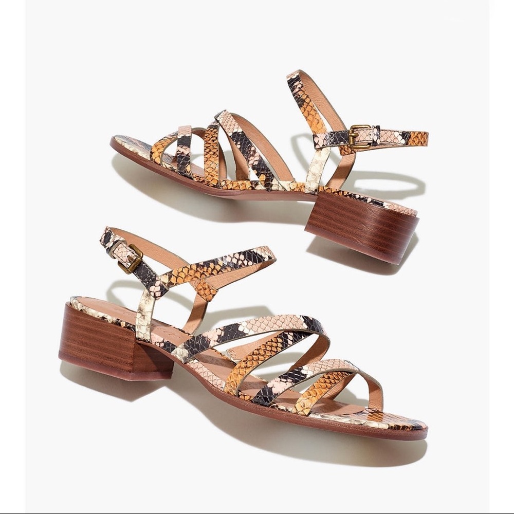 Madewell Snake Print Sandals